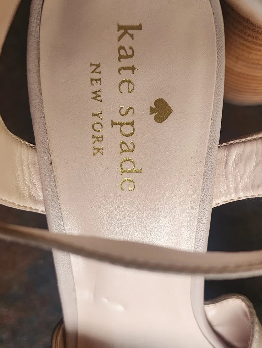 kate spade Blush Neutral Platform Block Heel Sandals